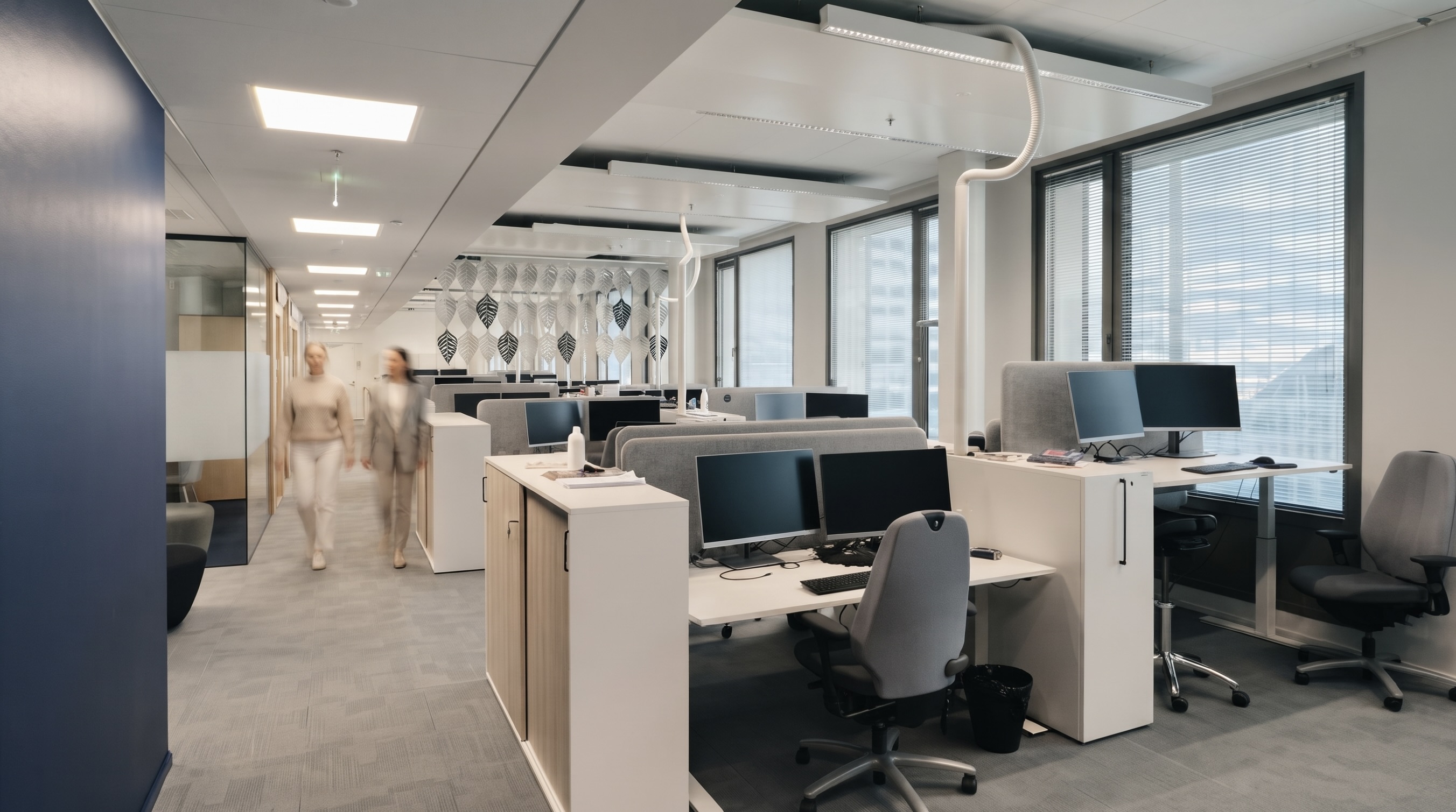 An enhanced photograph of AbbVie's workspace in Finland