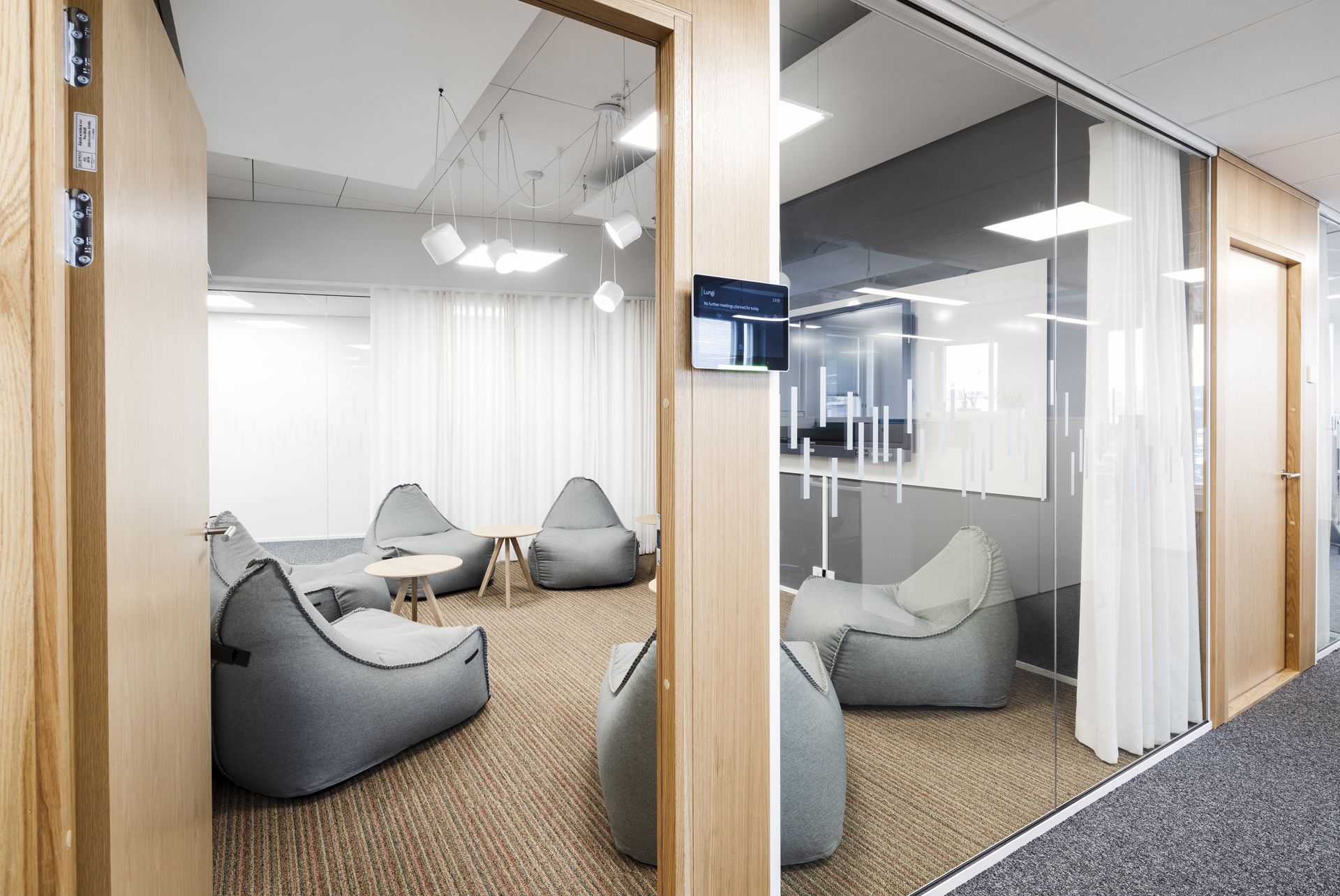 A relaxed office interior designed by itu design