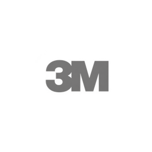 3M logo in grey on a transparent background