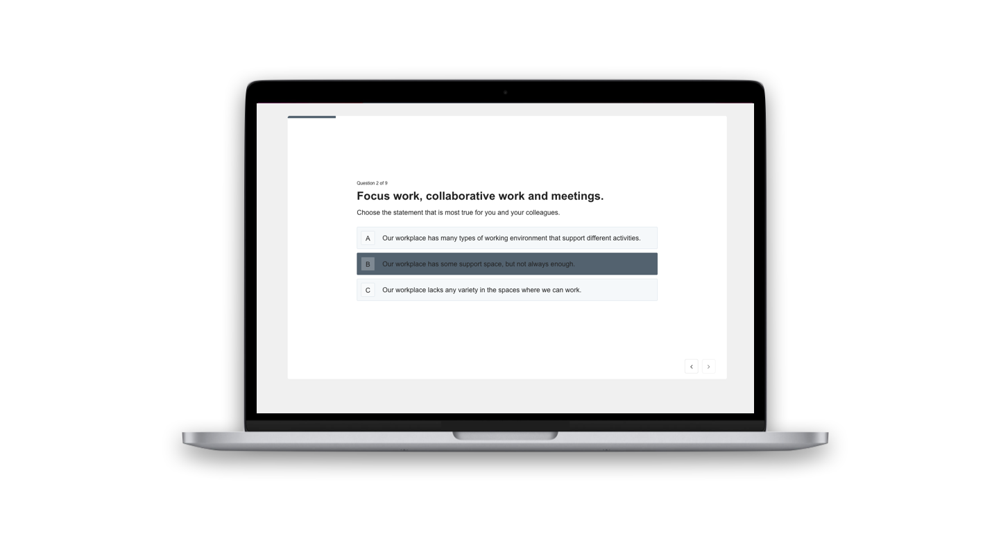 Image showing Itu Design Workplace Pulse Survey Service Mockup on laptop
